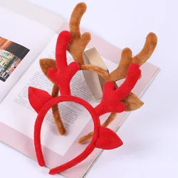 1PC Antler Hair Hoop Reindeer Cute Elk Photo Supplies Hair Bands Head Wear Accessory for Christmas Costume Party