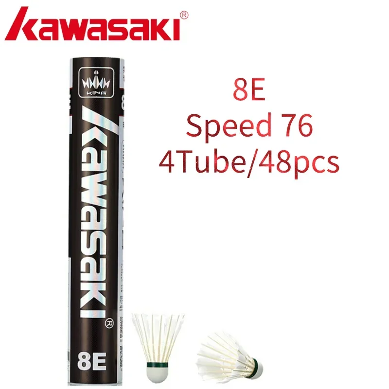 Kawasaki Badminton Shuttlecock Feather for Clubs&Training KING 8E/10E Goose Feather Badminton Ball Durable Shuttlecock Badminton image 3