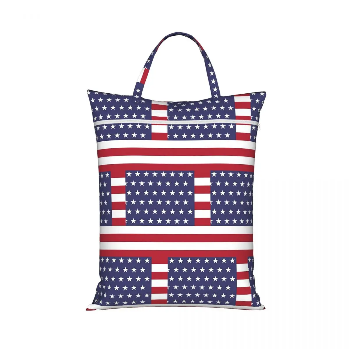 American Flag Graphic Design Laundry Collector Foldable Laundry Basket Large Storage Washing Basket Home Organizer