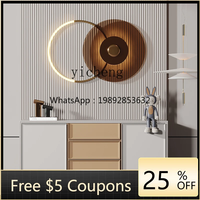 

W2-4 background wall decoration restaurant three-dimensional creative metal wall decoration bedroom bedside pendant