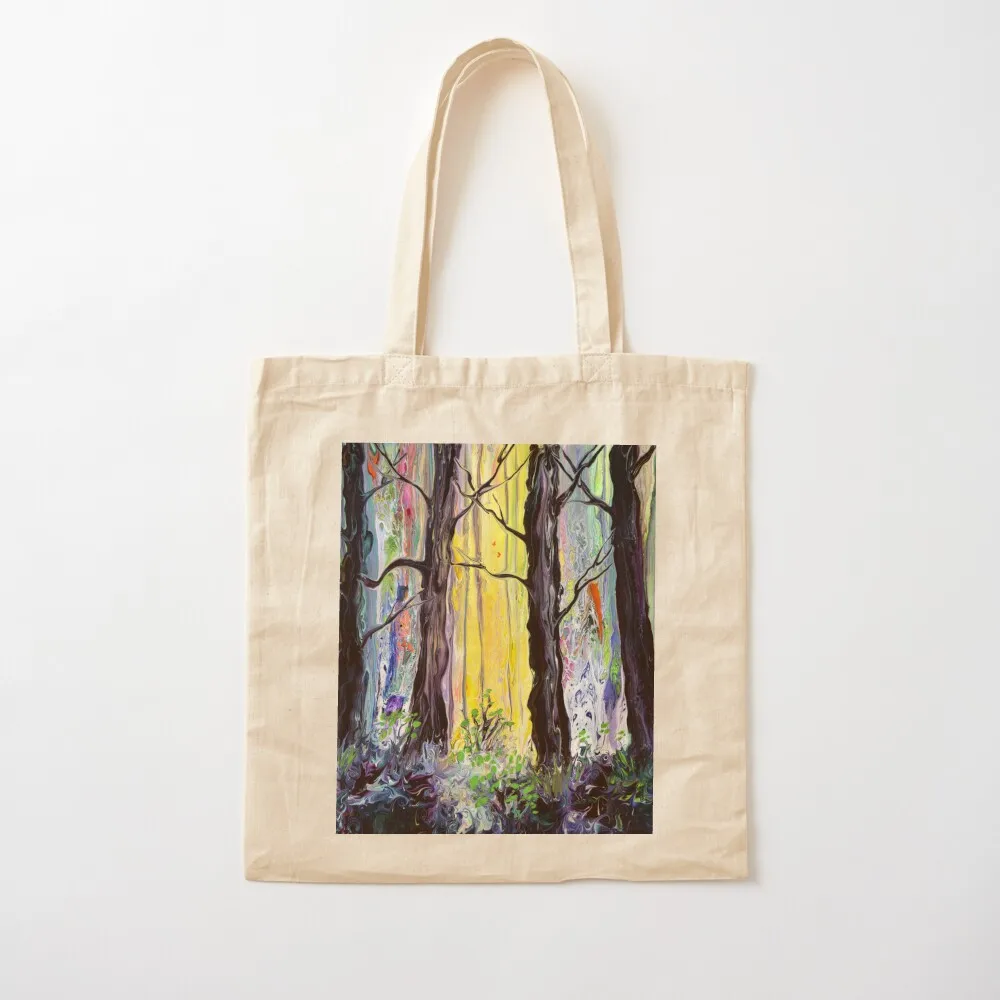 

Nature Spirits Among the Trees Tote Bag Women's shopper bag shoping bag Canvas shoulder hand Canvas Tote