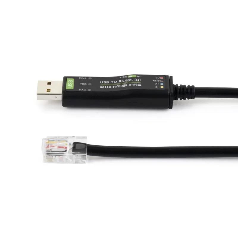 USB to RS485(D)Industrial Grade Isolated Bidirectional Converter,2m Length,FT232RNL Chip,Adopts RJ45 Port With T568B Pinout