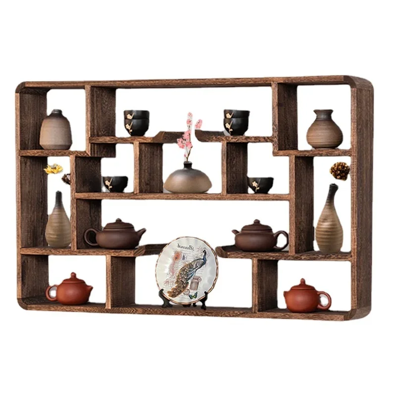 High Quality Wood Wall Holder，Multifunctional Display Stand，Solid Storage Rack，Multilayer Desk Organizer