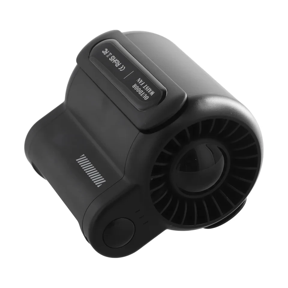Portable Rechargeable Waist Fan Mini Personal Summer Cooling Fan For Travel Outdoor Sports With 4500Mah Battery