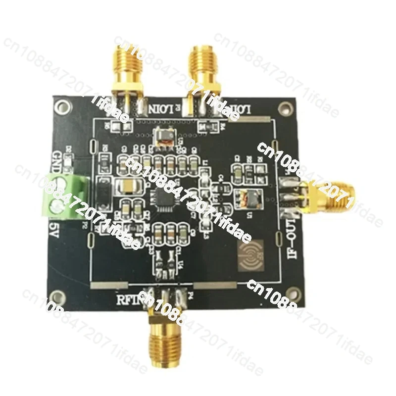 ADL5801 Dual Balanced Active Mixer Module Uses Balun Coil Coupling Signal for Upper and Lower Mixing