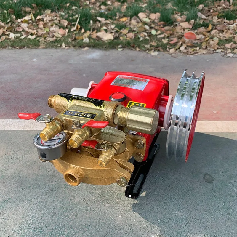 Automatic pressure relief 21/26/40/60 three-cylinder plunger pump motorized sprayer high-pressure remote fruit tree sprayer