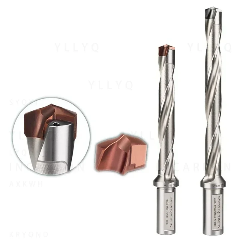 KSEM SE Extended U Drill 12.5-40mm 3D-12D, Replaceable Carbide Inserts