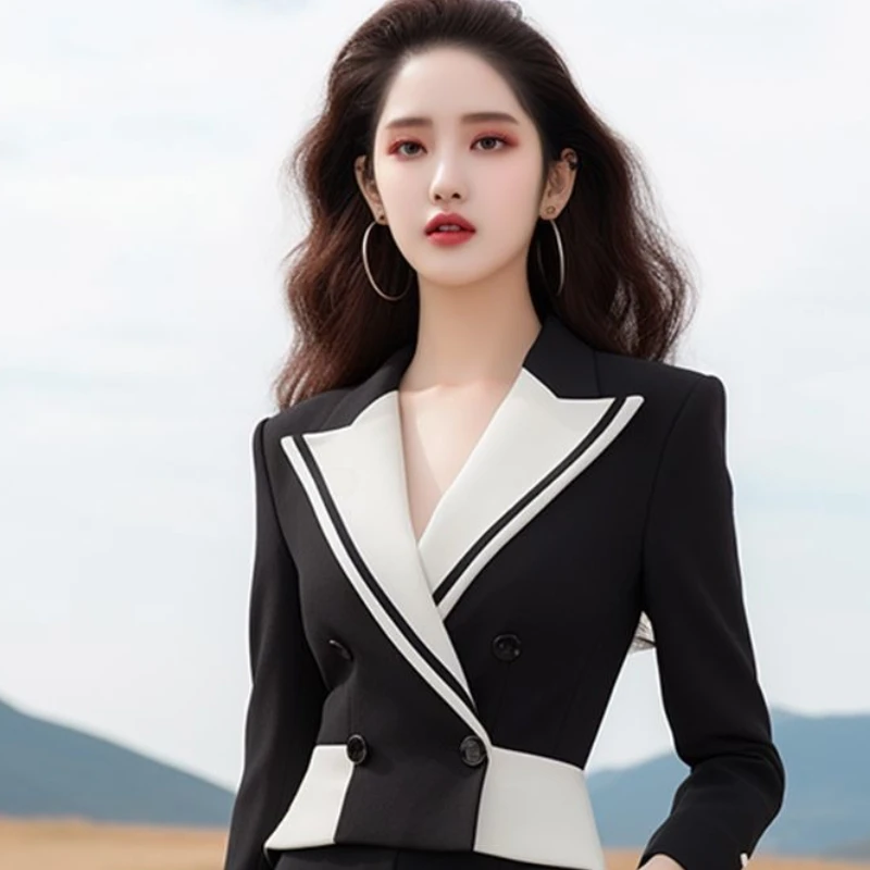 Fashion Suit Women Clothing Design Sense Slim Jacket Coat Spring Autumn New Commuter Professional Temperament Casual Small Suit