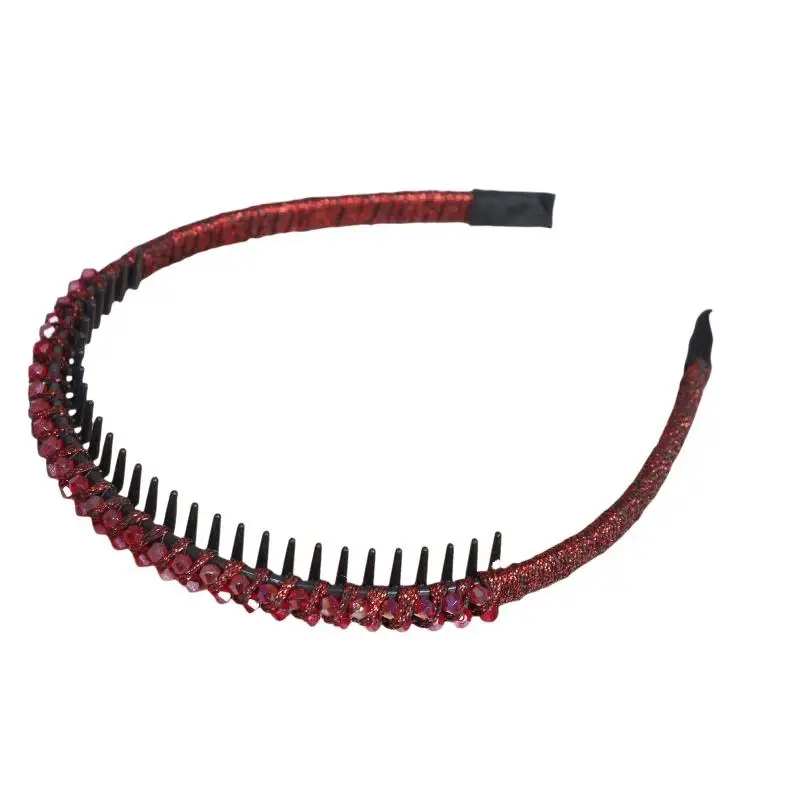 Funkelndes Strass-Stirnband für Frauen, rutschfest, bequeme Passform zum Gesichtwaschen, Make-up, für den täglichen Gebrauch und Partys. – Detail 10