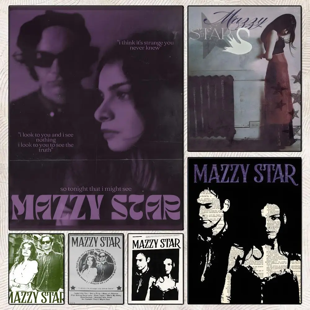 M-Mazzy S-Star Rock Band Poster Decorative Wall Art Stickers Mural For Home Living Room Hallway Decor Gift