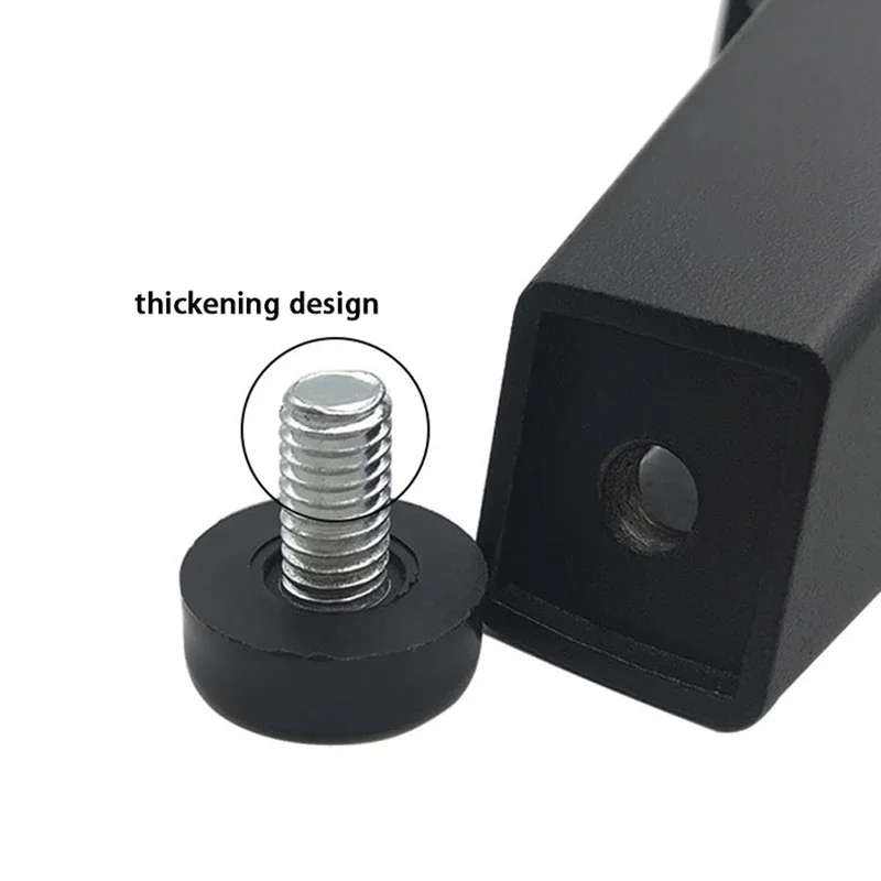 4 قطعة أثاث معدني قابل للتعديل الساق أريكة سرير تلفزيون خزانة الساقين أقدام أثاث أسود سميكة سبائك الألومنيوم الجدول خزائن قدم