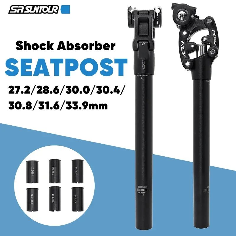 

SR SUNTOUR NCX Bicycle Shock Absorber Seatpost 350mm Mountain Bike Seat Tube 27.2 28.6 30.0 30.4 30.8 31.6 33.9mm MTB Seatpost