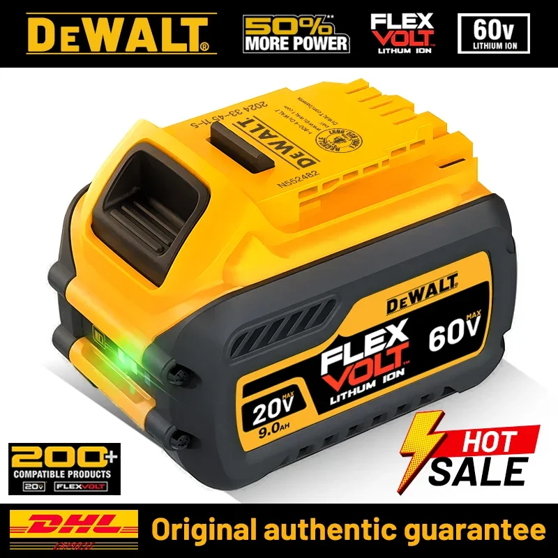 Dewalt 20v Battery， High Speed 100% Genuine, Rechargeable Lithium Ion Battery, Dewalt DCB200 Power Tool Battery