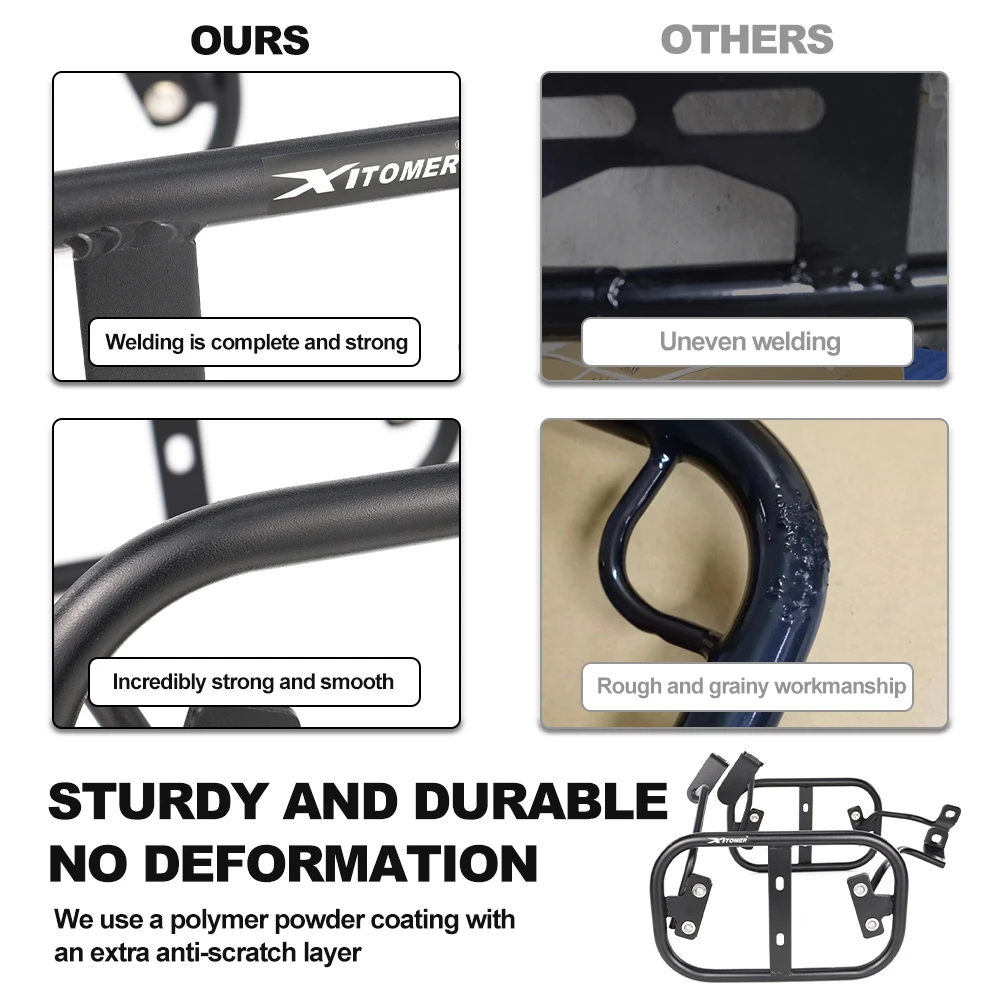 Motorcycle Side Luggage Racks For Triumph Speed Triple 1050 S Speed Triple 1050R 2016-2020 Saddlebag Support Bars Mount Brackets