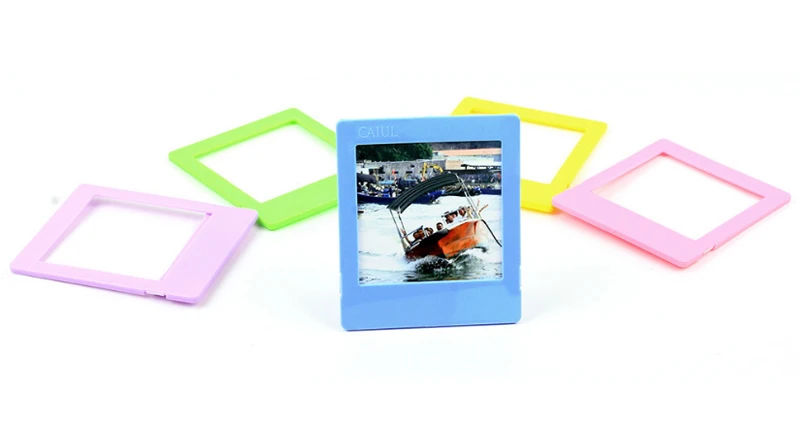 5 Pack Colorful Desk Photo Borders Stand Photo Frame Set for Fujifilm Instax Square SQ10 SQ20 SQ6 SP3 Camera Films Home Decor