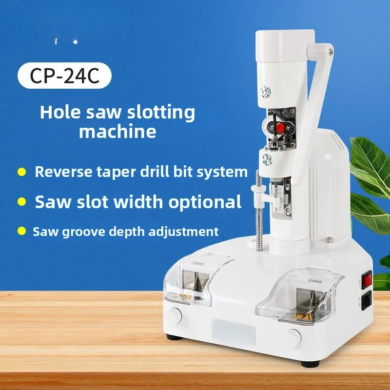 Rimless Glasses Punching Machine Glasses Processing Equipment Punching and Sawing Groove Machine