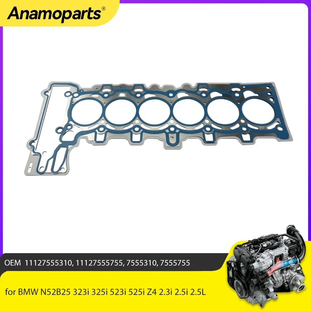 

Engine Parts Cylinder Head Gasket Fit 2.5 L GAS For BMW N52B25 323i 325i 523i 525i Z4 2.3i 2.5i 2.5L 06-10 6135535000 10176400