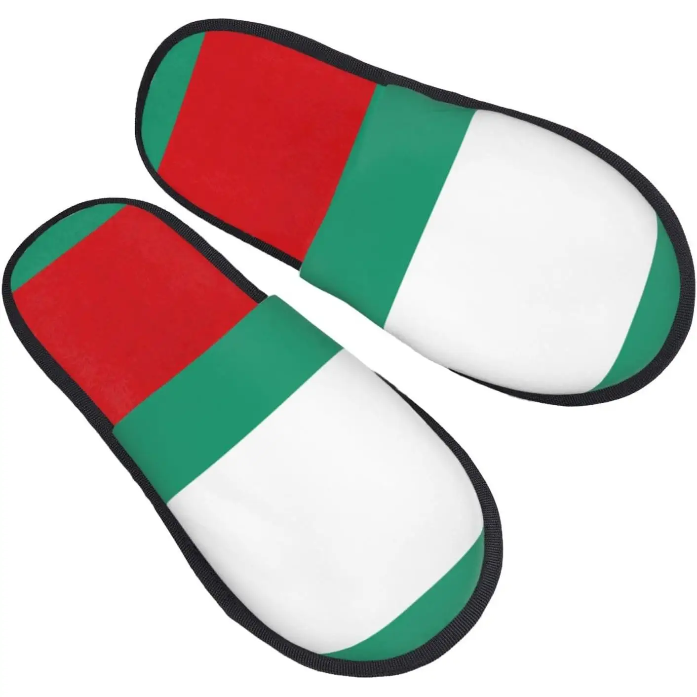 

Осенне-зимние нечеткие тапочки с принтом флага, удобная домашняя обувь, портативная обувь для путешествий в отеле, подарки для женщин и мужчин