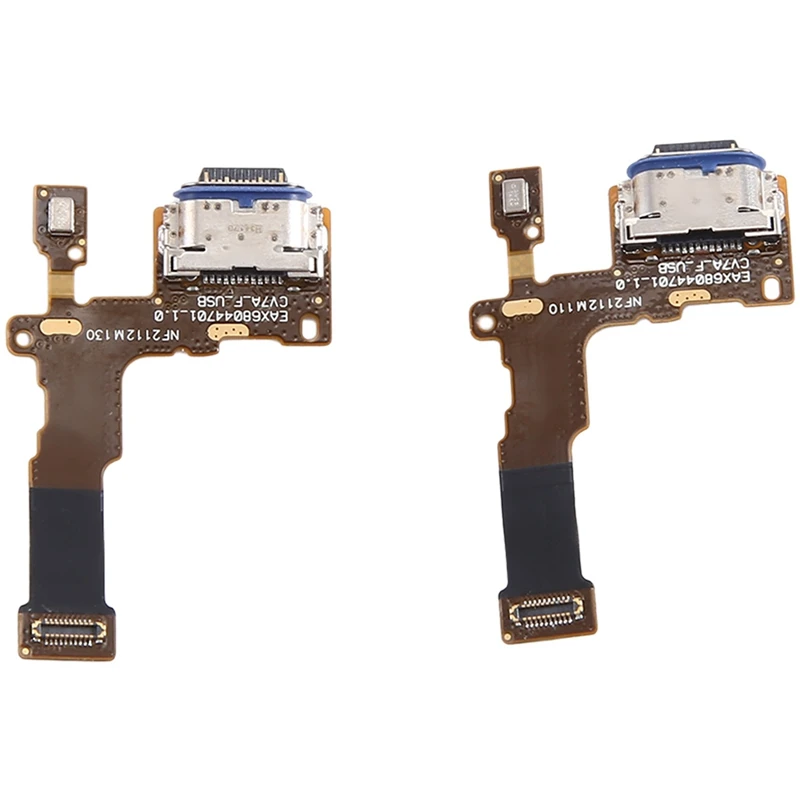 Connecteur de port de charge S6, câble flexible pour LG Stylo 4, QAndalousie Q710MS, Q710CS, L713DL, remplacement, 2 pièces