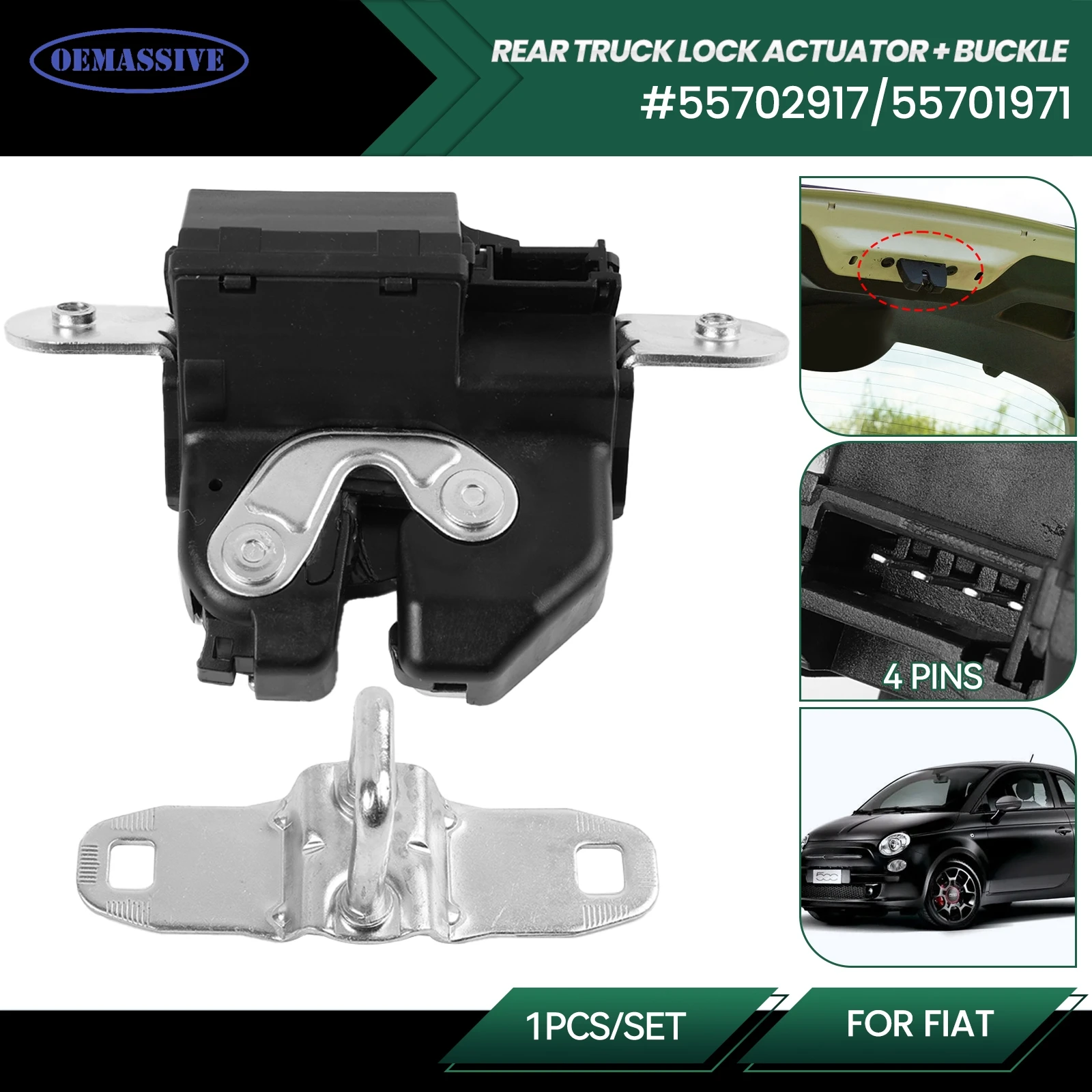 Door Hatchback Tailgate Lock Door Actuator Boot Lock Latch 55702917 For Fiat 500 Grande Bravo Punto Evo Vauxhall Astra Corsa D E