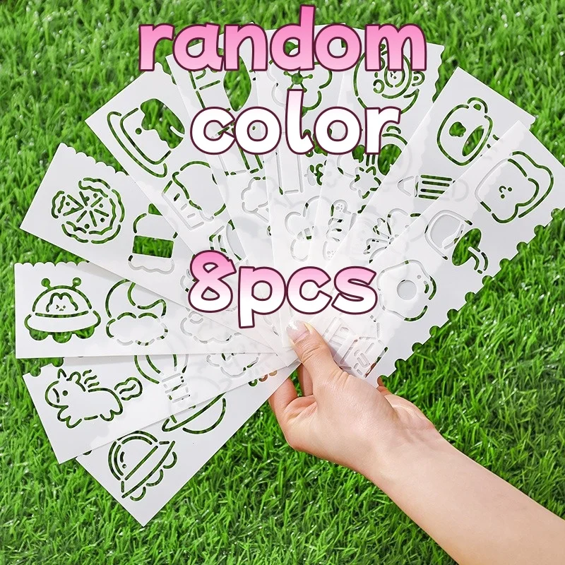 Cartoon Hollow Multi-Shape Stencil Ruler Drawing Template