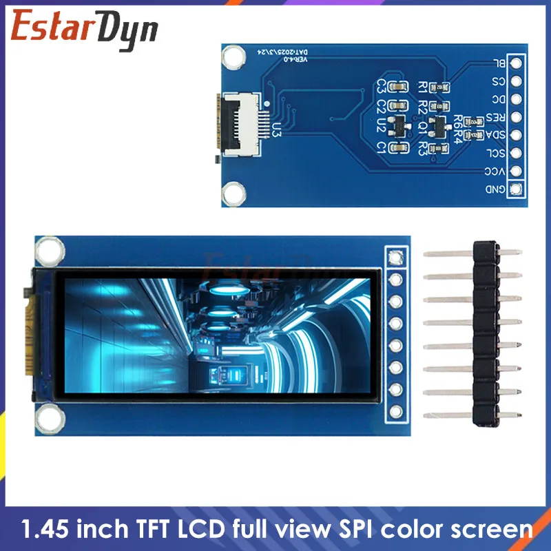 Estardyn 1.45 inch TFT LCD screen GC9107 small screen 60*160 module LCD full view SPI color screen