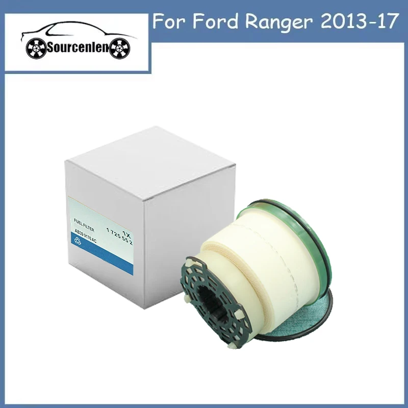 Fuel Filter with O-Ring Diesel Oil Filter Replacement Fit for Ford Ranger 2013-17 AB399176AC 1725552 U2Y0-13-ZA5 U2Y013ZA5