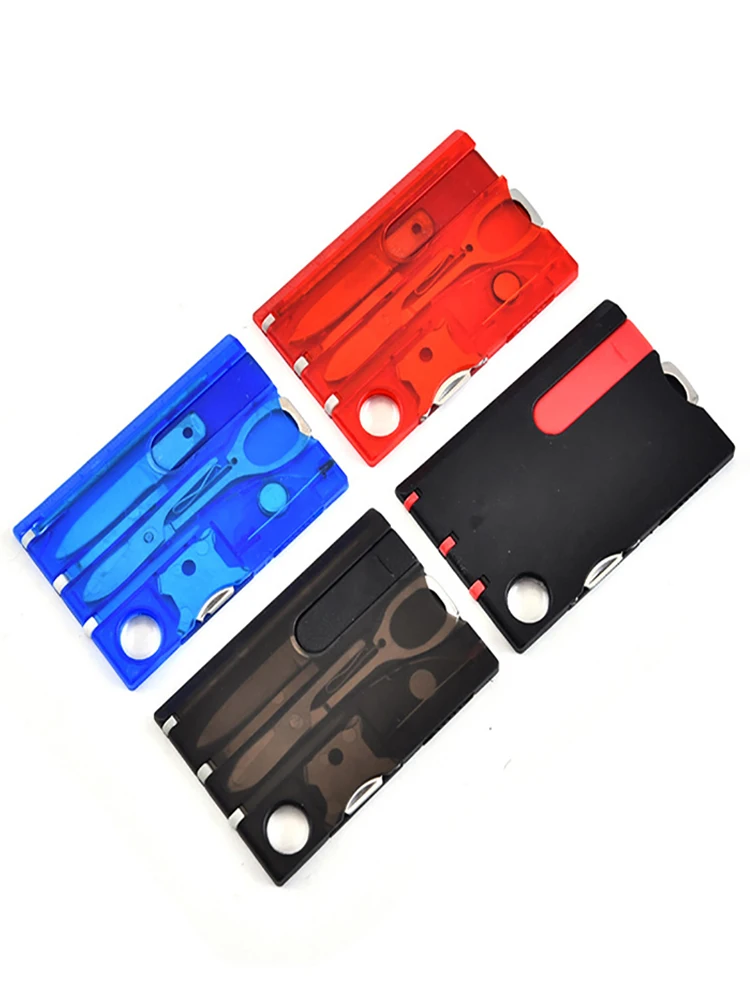 12 In 1 Portable Hiking Cards Pocket Credit Card Portable Multi Tools Outdoor Survival Camping Equipment EDC Tool Gear