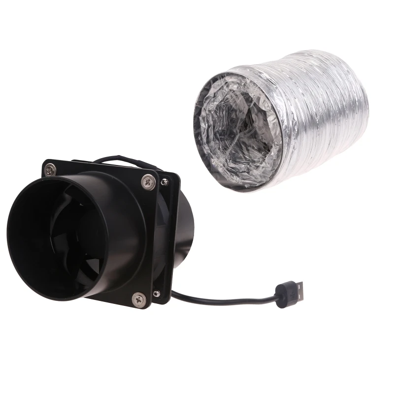 USB 1 Speed Solder Smoke Absorber ESD Fume Extractor Fan Pipe Duct Exhuast Fan with 1/3/6M Pipe Tub Ventilation Fan