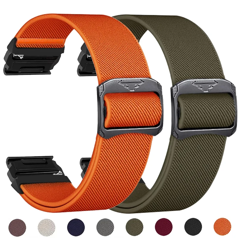 22mm 26mm Nylon Quick Fit Strap for Garmin Fenix 7X 8X 8 7 Pro Fenix 6X 6 5X Tactix 8 7 9 Forerunner 965 955 Watch Accessories