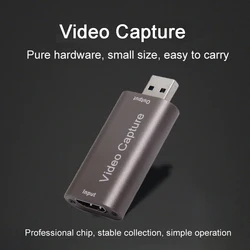 4K USB 3.0 HDMI-Compatible Video Capture Card Streaming Board Capture USB2.0 1080P Card For Grabber Recorder Box Game DVD Camera