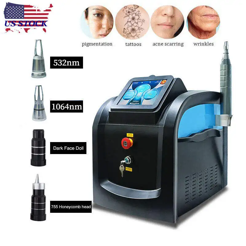 Pico Nd yag 1064nm Tattoo Laser Removal Machine Skin Whitening Portable Picosecond Q switch Picosure