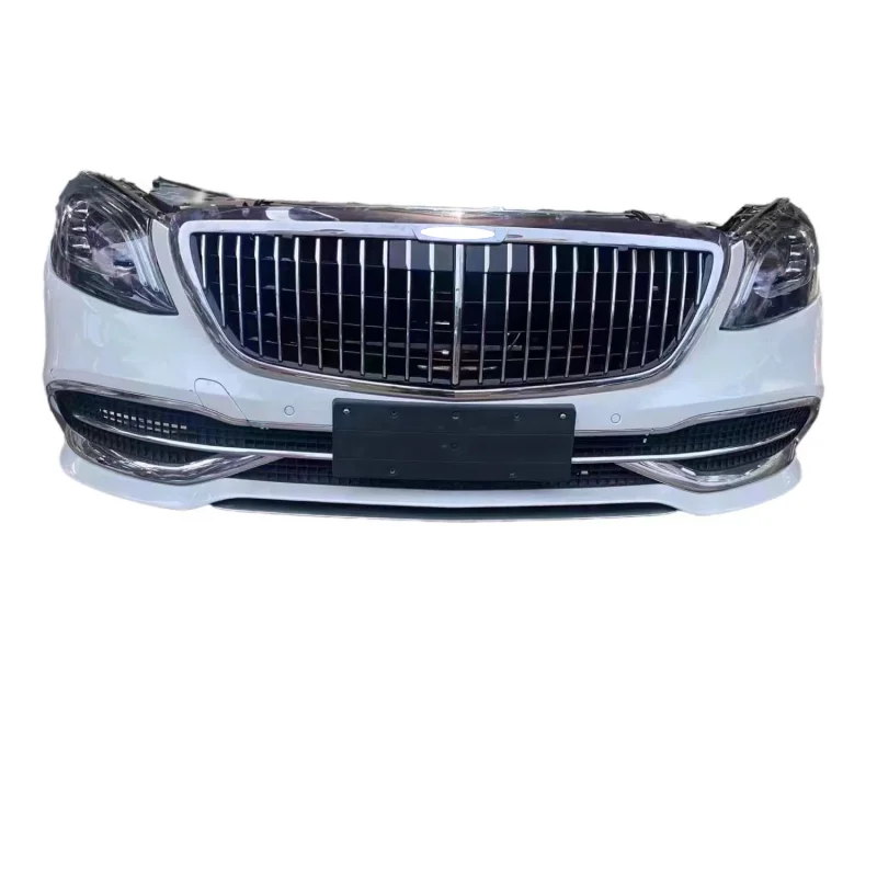 

ForS-Class W222 Front Bumper Assembly with Radiator and Headlights for Car Bumpers