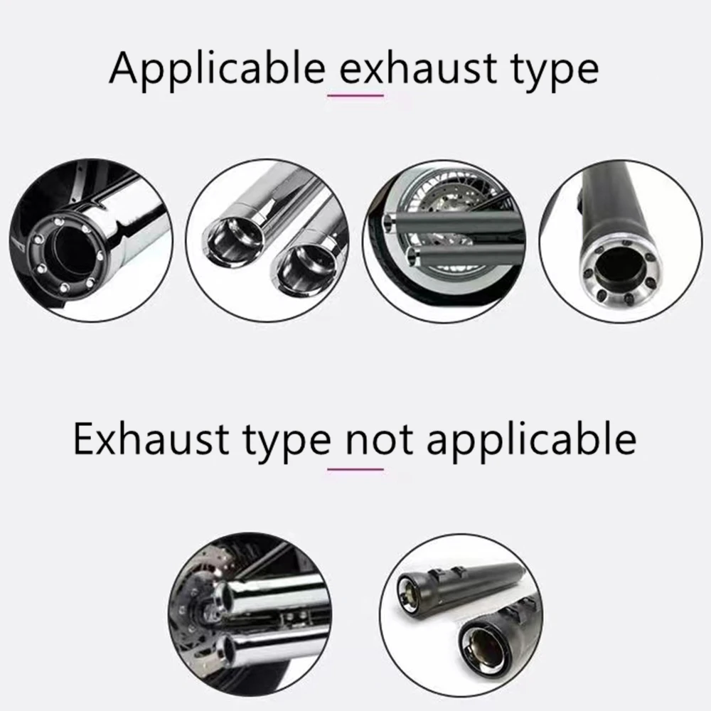 Motorcycle Adjustable Circular Exhaust Pipe Muffler Valve For Harley XL883 XL1200 Road King Fat Boy Street Glide Dyna 79mm 80mm