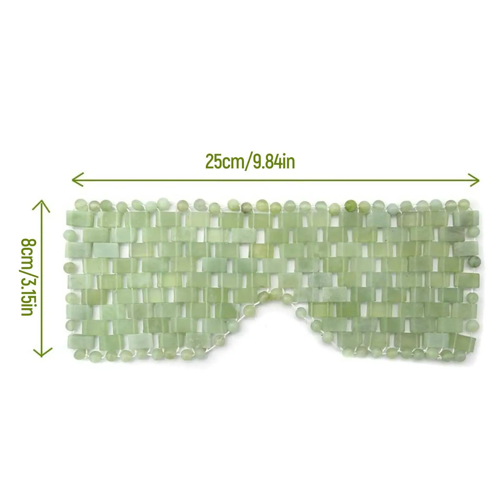 Jade Eye Mask Cooling Therapy Moisturizing Face Massager Anti Dark Circles Eye Patch for Skin Care