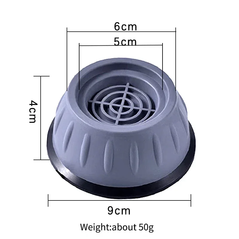 Anti Vibration Feet Pads Rubber Legs Slipstop Silent Skid Raiser Mat Washing Machine Support Damper Stand Furniture Refrigerator