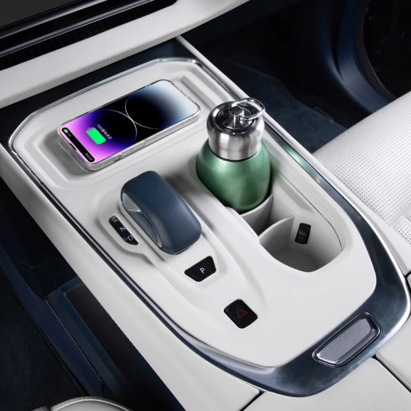 

For ZEEKR 009 2024 2025 Central Control Wireless Charging Protection Pad Water Cup Coaster Silicone Interior Decoration Products