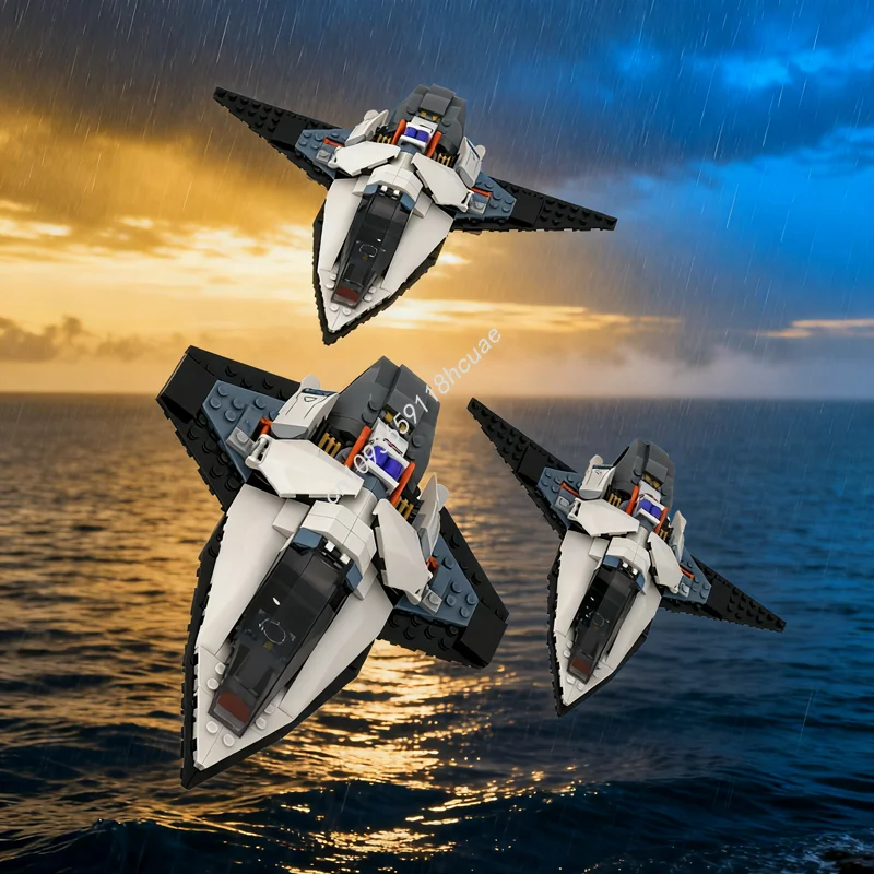 

218 шт. MOC космический межзвездный космический корабль Escape Pod модель строительные блоки строительные рождественские подарки DIY игрушка творческая идея