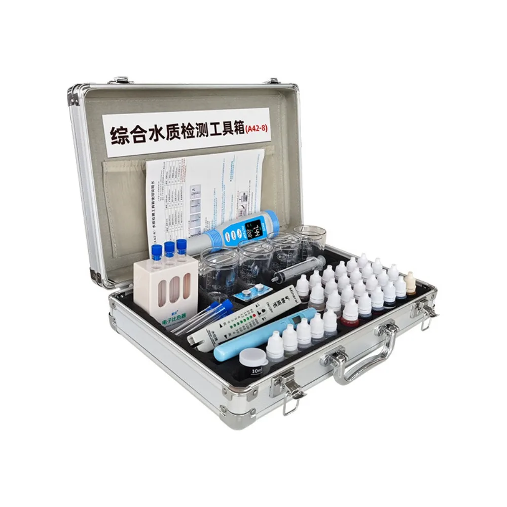 Water Quality Testing Toolbox Water Purifier  Residual Calcium Chloride Magnesium Reagent TDS Value Universal Water Testing Kit