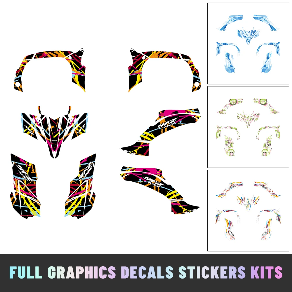 

Комплект наклеек с полной графикой для квадроциклов, подходит для YAMAHA YFZ450R YFZ450X YFZ 450R 450X 2009-2013 2010 2011