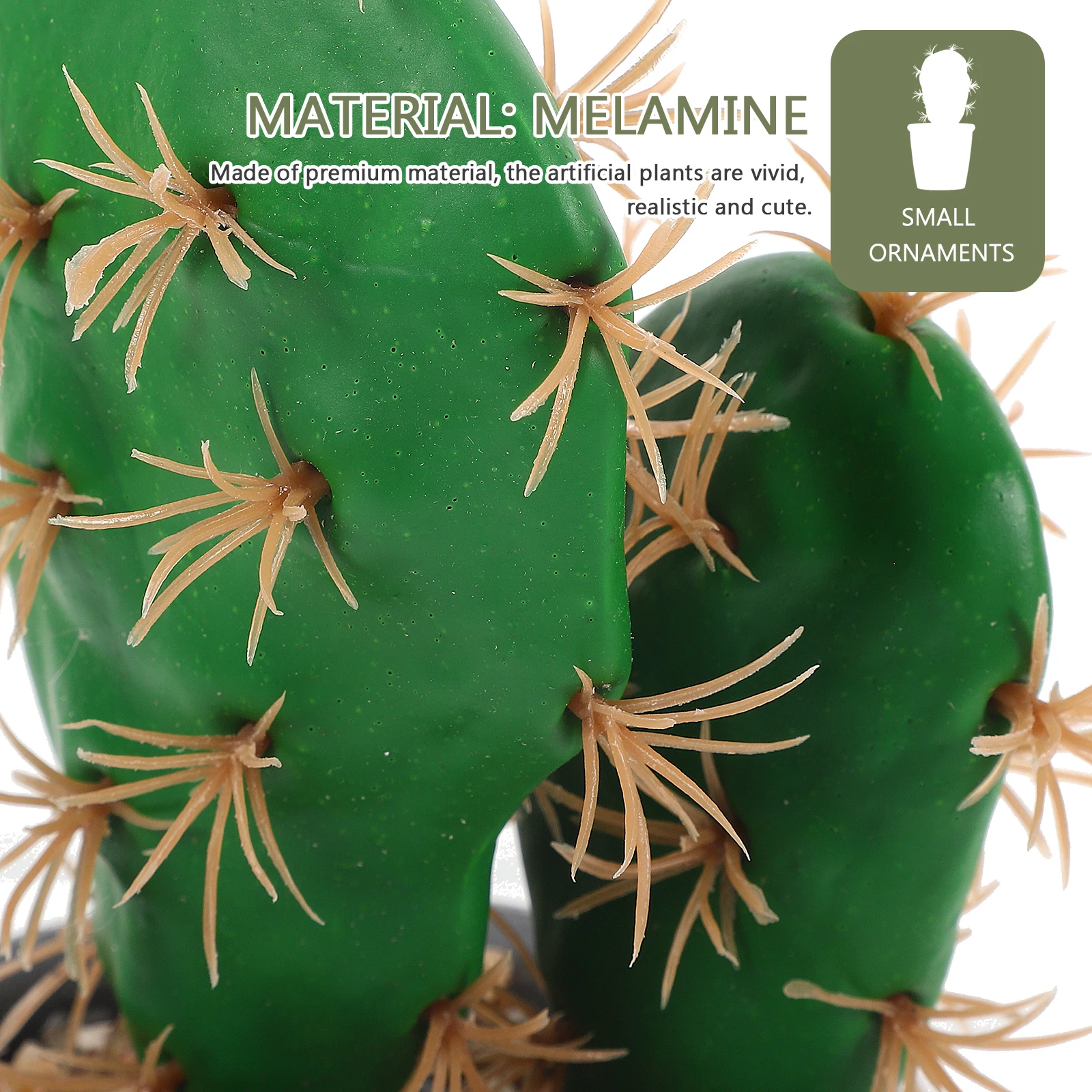 

Artificial Cactus Plants Premium Realistic Simulation Tropical Vivid Potted Small nament Desktop Bookshelf Mantle Decor Gift