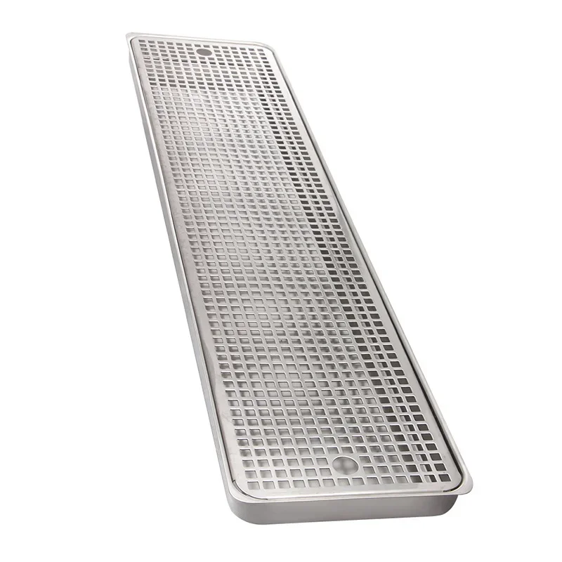 80Cm rectangular tray 304 stainless steel beer machine accessories bar craft beer machine wine column dripping tray