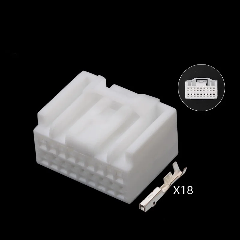 

18 Pin Way Auto Wire Cable Connector Car Automatic Wiper Switch Unsealed Sockets For Toyota 7282-5833 7283-5833 90980-11912