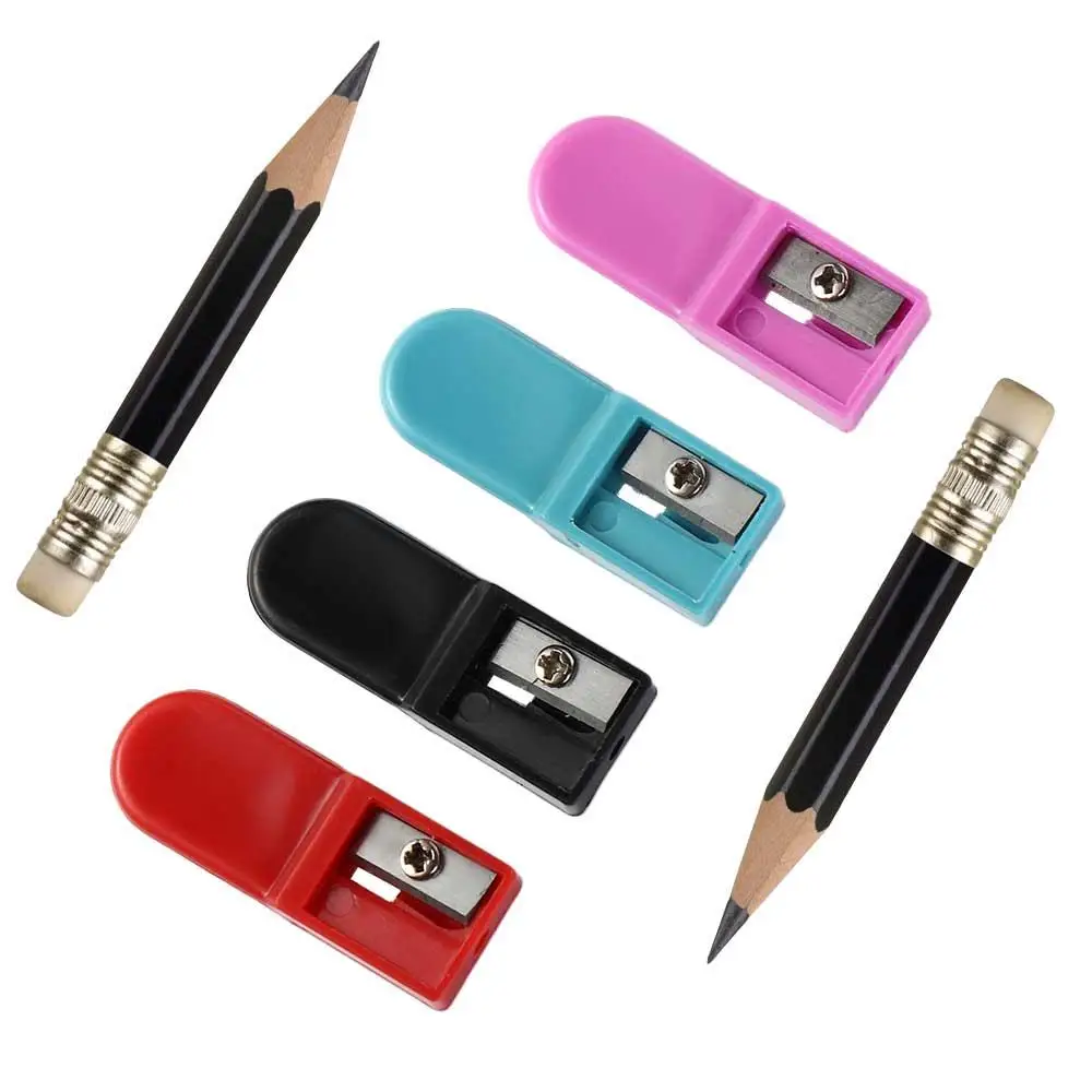 

5Pcs Mini Pocket Pencil Sharpener 2.0mm Fine Lead Core Grinder Device Student Stationery Pencils Cutter School Supplies