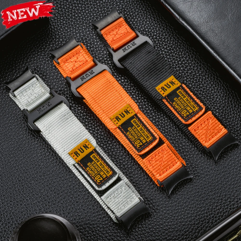 Nahtloses Nylon-Sportarmband für Samsung Galaxy Watch 7/6/5/4 40mm 44mm Schnellwechsel-Armband für 6/4 Classic 5 Pro 45MM Correas