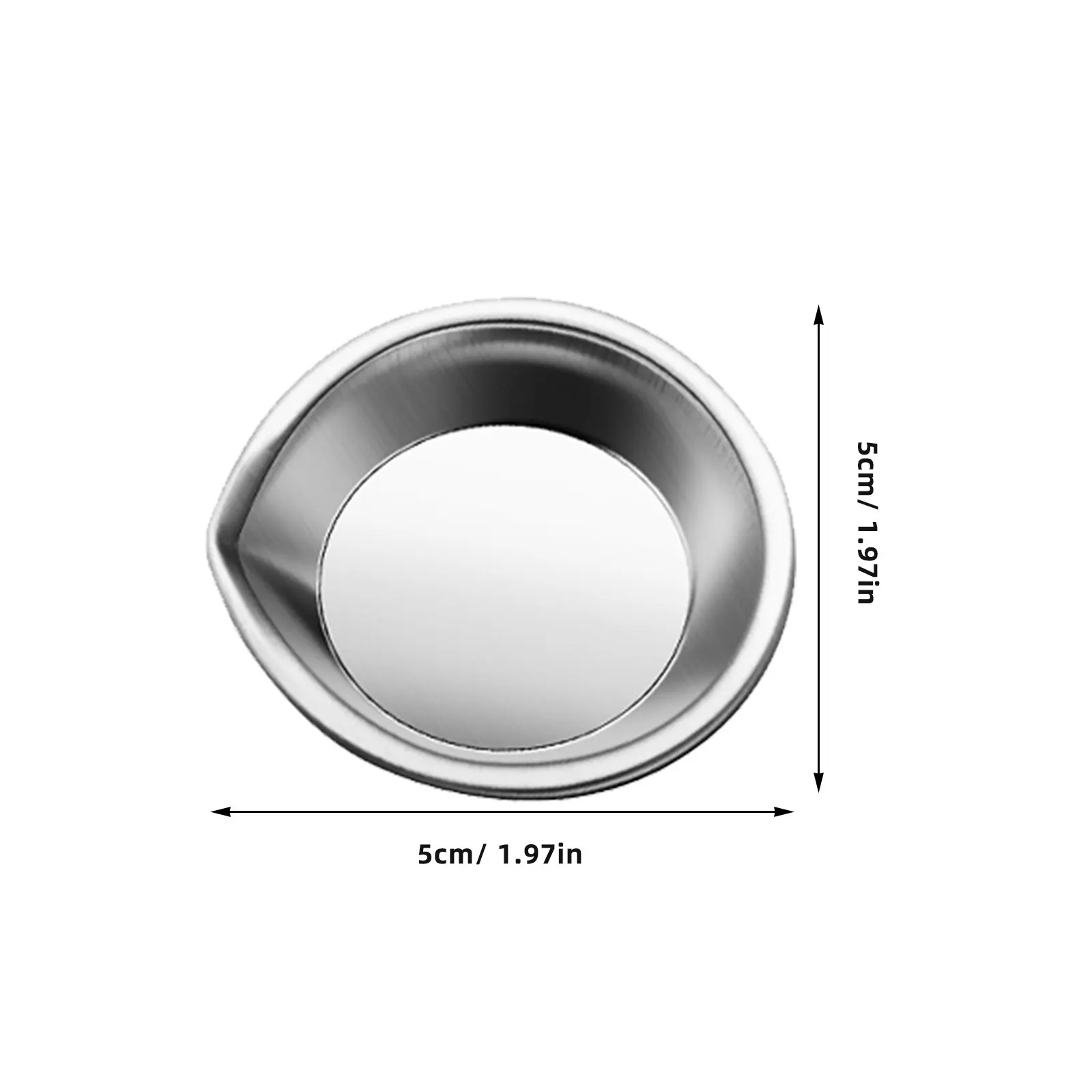 6Pcs Stainless Steel Paint Tray Reusable For Scale Painting Art Student Palettes Multi-function Color Mixing