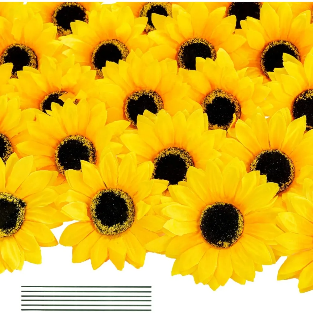 40Pcs Fake Sunflowe…