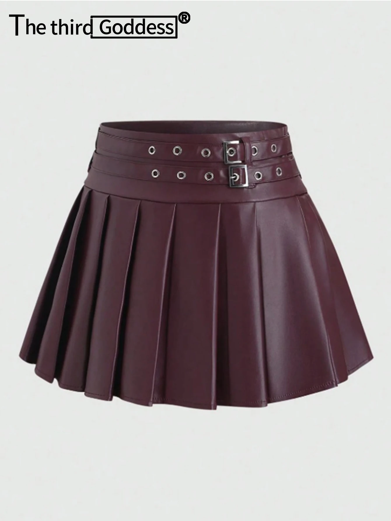 Sexy Black PU Leather Mini Skirt Women Summer Skirts Woman Clothes Goth Fashion High Waist Micro Short Pleated Skirt Streetwear