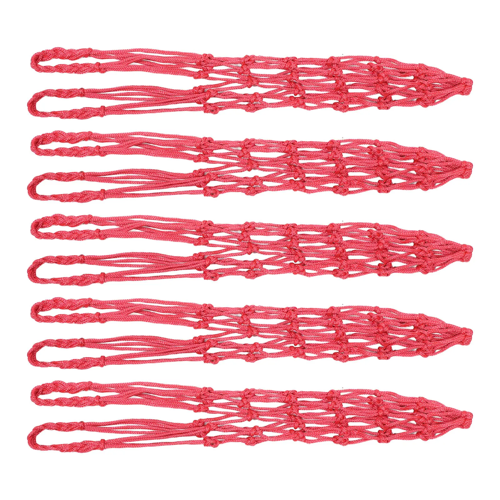 

5Pcs Hen Vegetable Feeder Reinforced Hanging Net Poultry Cabbage Holder Coop Fruit Feeding Bag Chicken Treat Dispenser Backyard