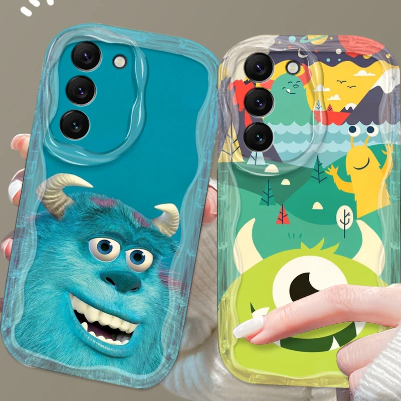 Disney Monsters University For Samsung S24 S23 S21 S20 Ultra Plus FE A73 A72 A71 A51 A31 A05S A05 A04 5G Wave Oil Funda